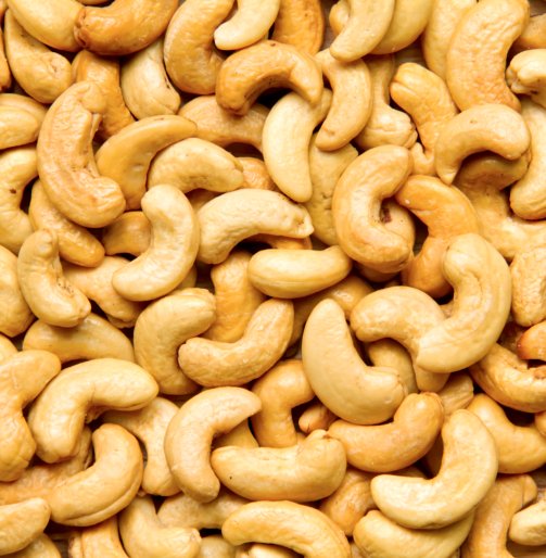 Healthy food, cashews rich in heart friendly fatty acids. Cashew nuts as food background
